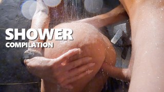 SHOWER COMPILATION 💦 Hot, Wet and Covered in Cum - Noratheo