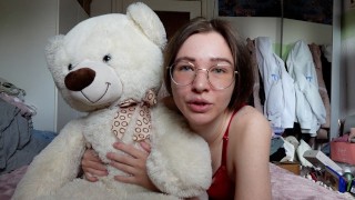 The creamiest teen pussy on the Planet fucks a Teddy Bear
